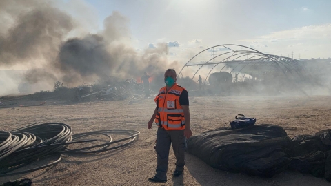 שריפה פרצה במושב מצליח ליד רמלה - חדשות גזר ברמלוד נט