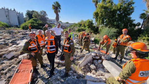 כ-700 מעובדי עיריית לוד וכוחות החילוץ וההצלה ערכו תרגיל חירום ענק - חדשות לוד ברמלוד נט