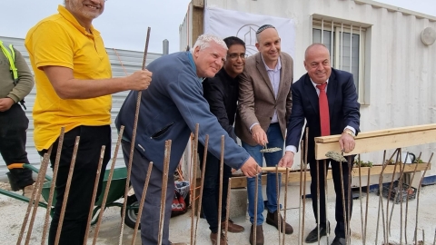 הנחת אבן פינה לפרויקט 'ניצני פארק הנחל' - חדשות לוד ברמלוד נט