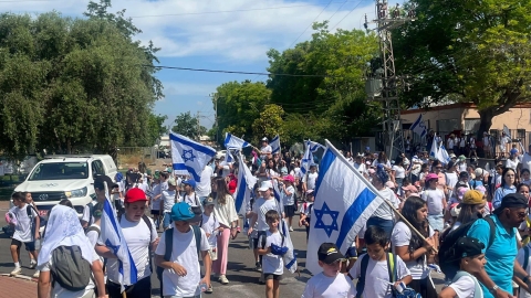 צעדת דגלים בשדות דן - חדשות שדות דן ברמלוד נט