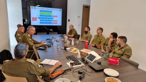 עיריית לוד אירחה את יחידת הקישור של פיקוד העורף לתרגול כשירות לחזית צפונית - חדשות לוד ברמלוד נט